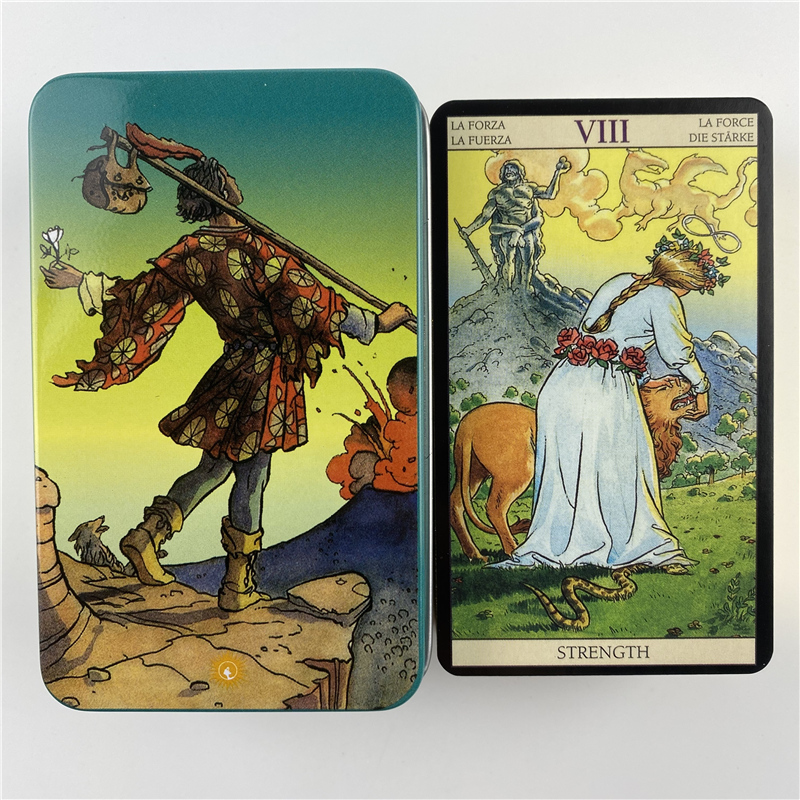 Металлическая коробка, позолоч – обзор и цена Tarot Cards Deck With Guidebook